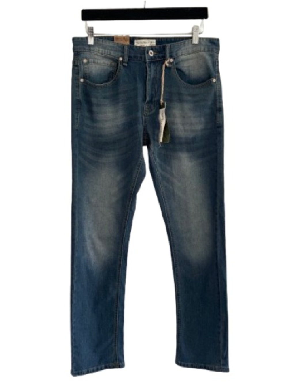 NWT Smith & Mills Stretch Denim Lumberjacking Wash Blue Cotton Blend